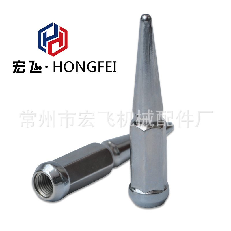 加工跨境改装车轮毂螺母尖头螺母雪佛兰GMC子弹螺母加长尖螺母