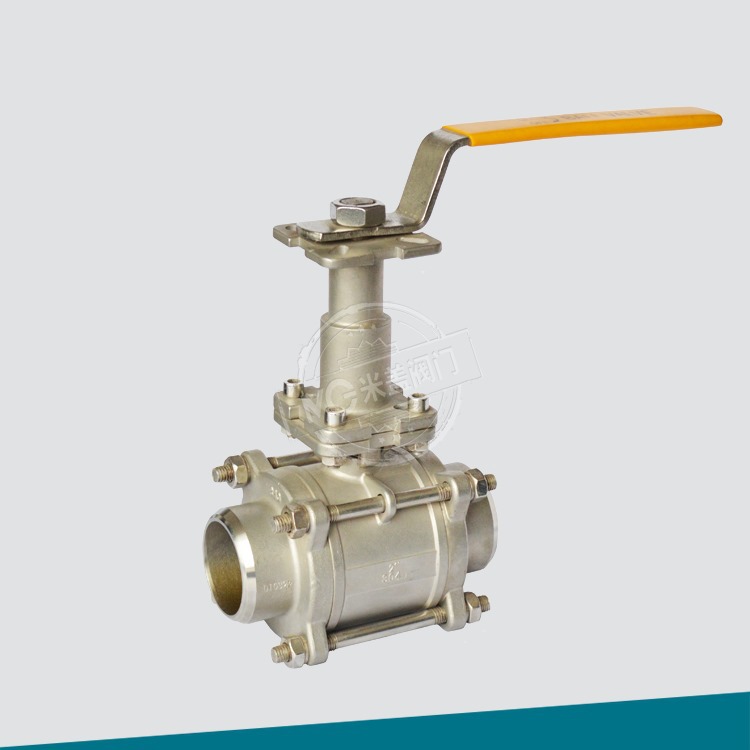 三片式焊接加长杆球阀高平台对焊阀门低温加长杆阀Q61F-16P DN50