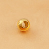 Large hole 10mm car flower serial circular circular 24K real gold suspension lasting color pendant decoration wholesale