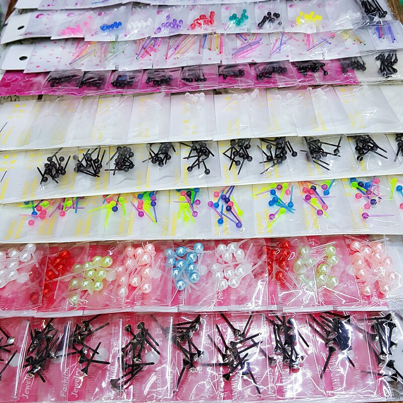 Hot sale earstick wholesale earstick transparent plastic earring stud earring matchstick ear earring mixed batch Hot sale earstick wholesale earstick transparent plastic earring stud earring matchstick ear earring mixed batch