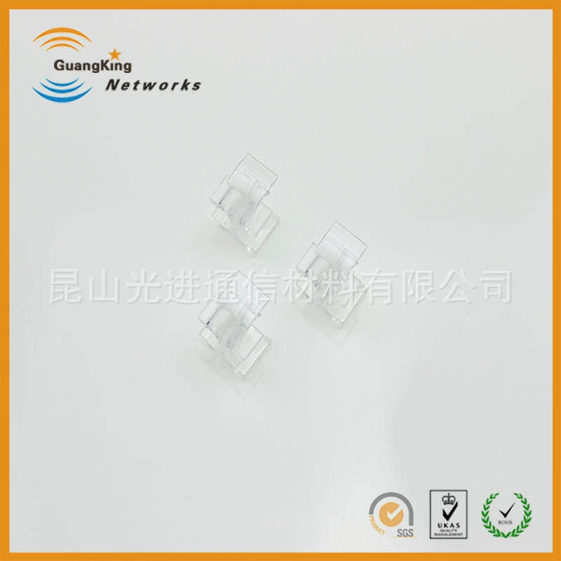 Производитель поставляет оптоволоконные аксессуары для связи: LC-дуплексные двухжильные прозрачные зажимные соединители, оптовая продажа на заказ