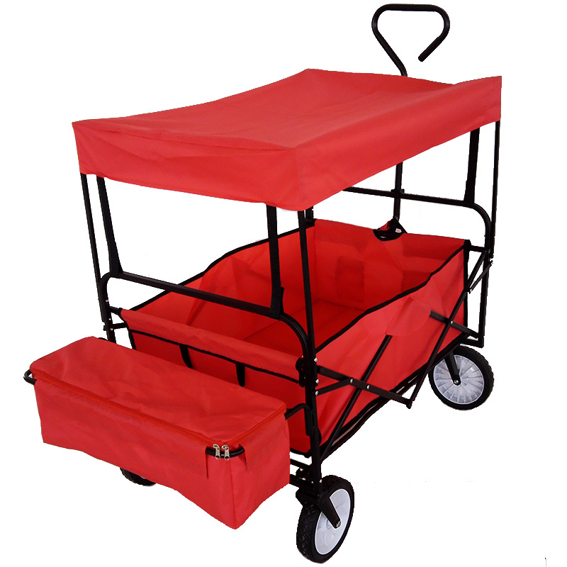 红色沙滩园林工具超市购物折叠手推户外野营拖车网车