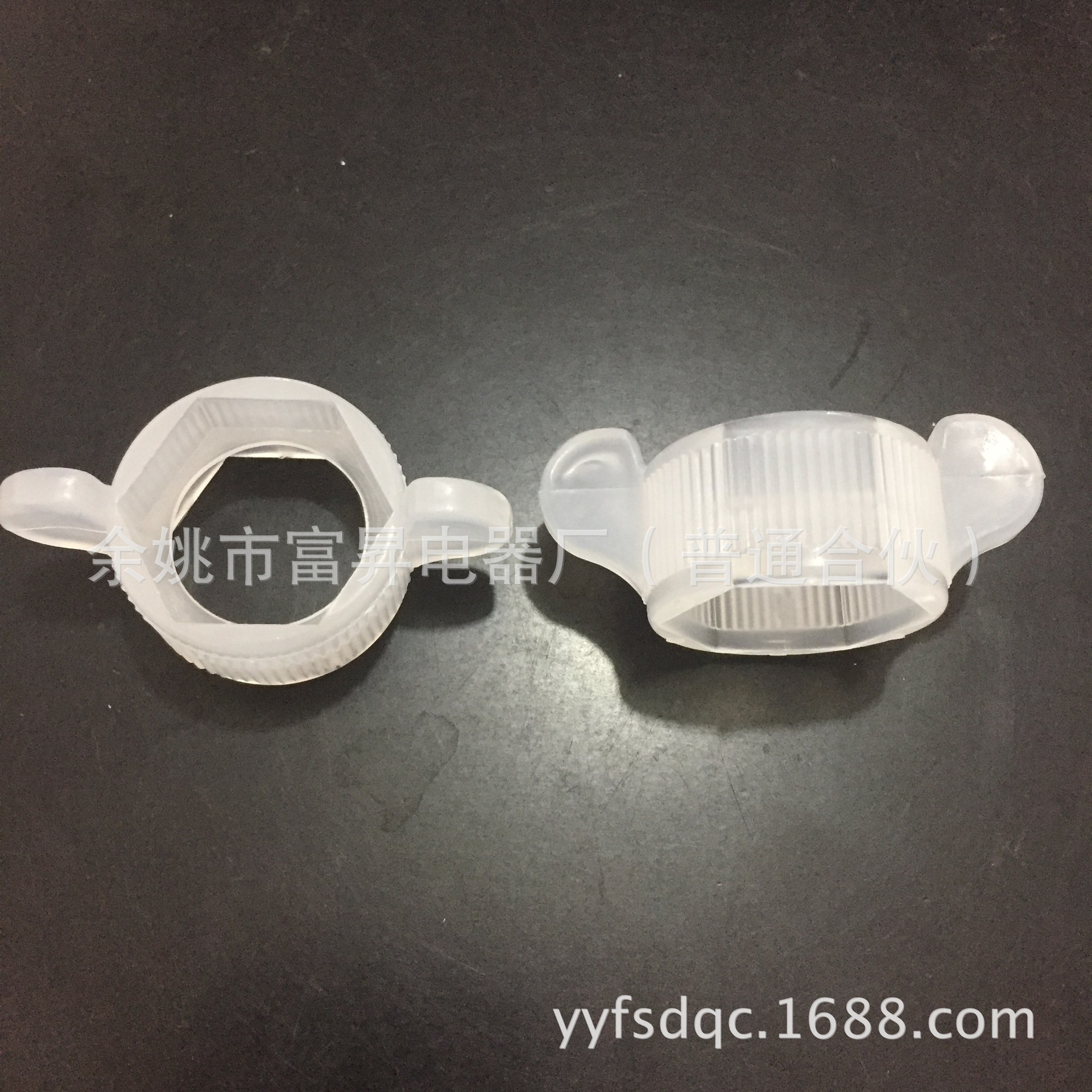 4分编织管双头软管透明螺帽扳手1/2波纹管六角螺母塑料紧固工具