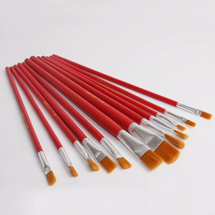 Нейлоновая кисть для пигмента для создания градиентных переходов, помада, 12 оттенков, ручной работы