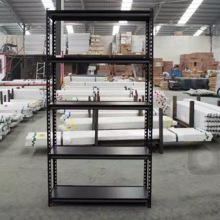 批发葫芦孔角钢轻型货架 钢木层板仓库货架 铆钉货架家用置物架