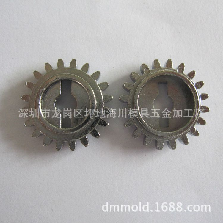锌合金齿轮 轮琴架齿轮 乐器配件 小齿轮五金件制作加工金属齿轮
