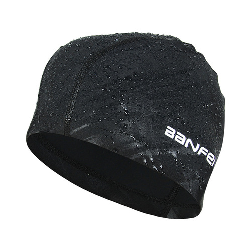 Nylon high-elastic waterproof cloth swimming cap, water cube swimming cap, comfortable swimming cap, waterproof treatment, swimming trunks matching