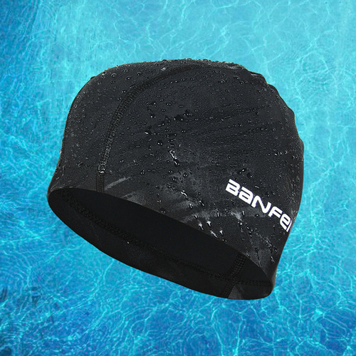 Nylon high-elastic waterproof cloth swimming cap, water cube swimming cap, comfortable swimming cap, waterproof treatment, swimming trunks matching