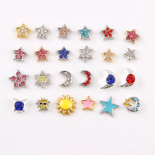 新款 混款 floating locket charms 可打开相框盒吊坠小配件饰品