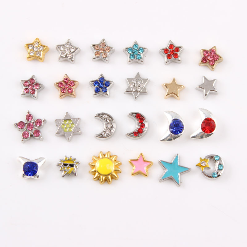 新款 混款 floating locket charms 可打开相框盒吊坠小配件饰品
