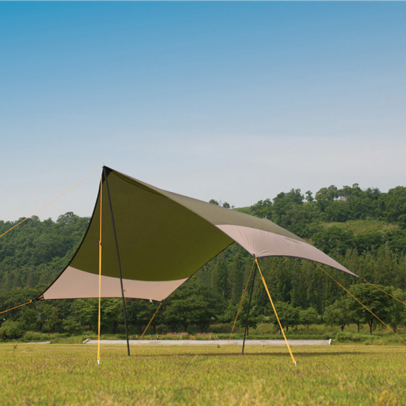 CLS 대형 야외 캐노피 420x420cm 천막 해변 천막 자체 운전 캠핑 태양 보호 및 비 보호 텐트