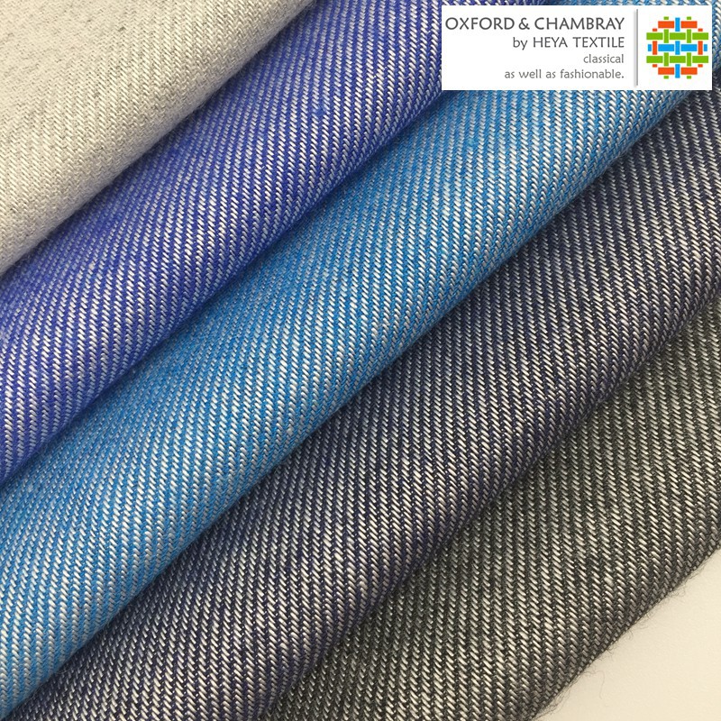 人棉色织斜纹青年布 现货9色休闲衬衫连衣裙面料