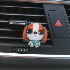 Acrylic Beagle Car Air Freshener with Cute Puppy Design, Bull Terrier Spotted Dog Car Air Freshener Stand