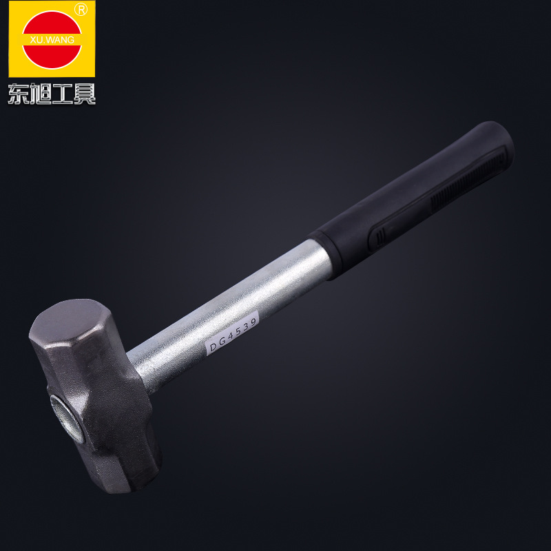 厂家供应八角锤临沂五金工具高碳钢锤子抛光包塑镀锌钢管八角锤头