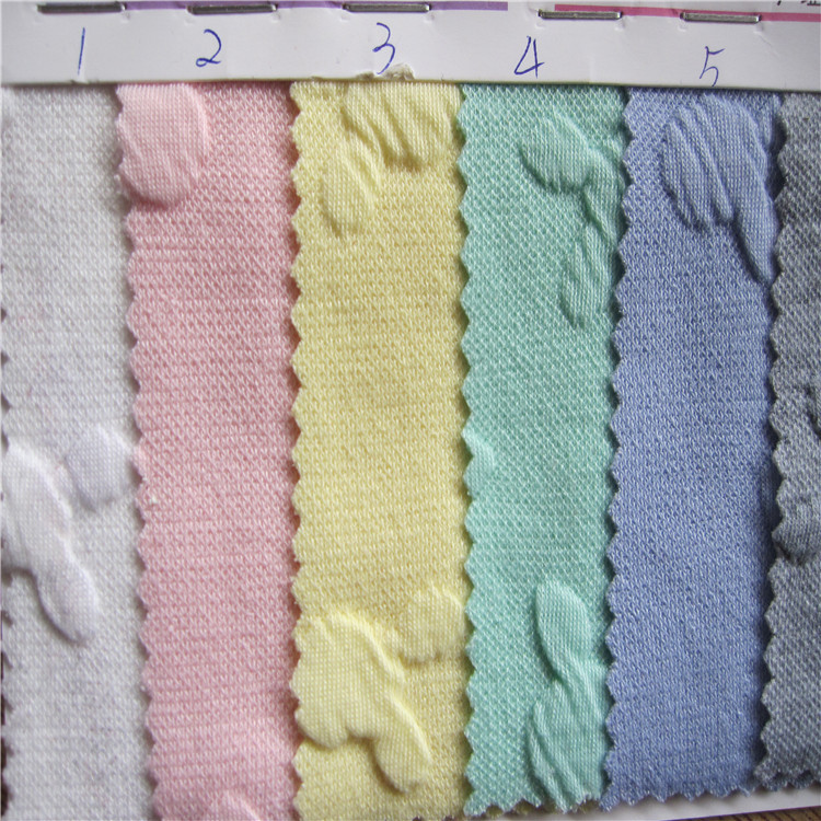 现货供应 针织提花动物老鼠米奇花型面料 时尚女装裙装面料