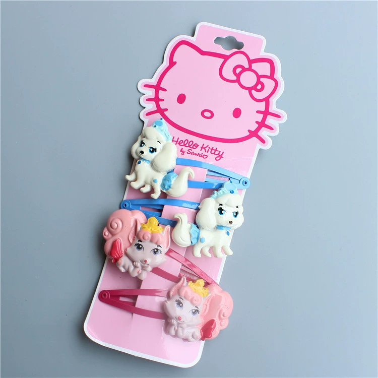 Набор заколок для волос (Hello Kitty) из смолы с бантами, разные размеры, возраст 3–8 лет