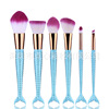 Golden brush contains rose, new collection, 6 pieces