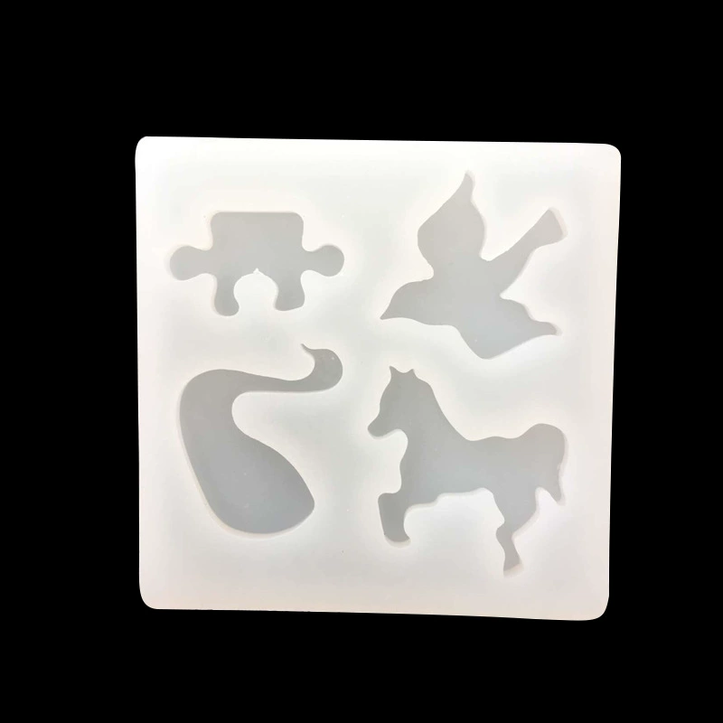 Silicone mold, brainteaser, swan, accessory, handmade, mirror effect