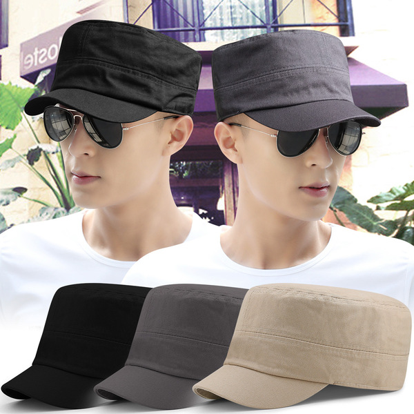 Full portable outdoor short eaves large size military hat men and…