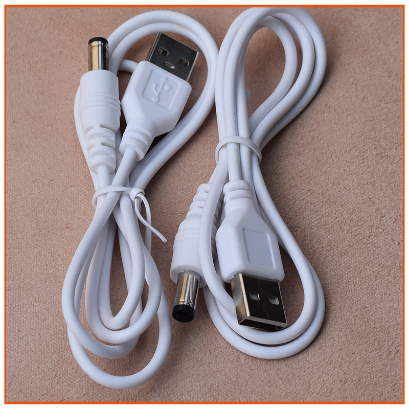 usb转5.5充电线DC5521修脚器电源线1米长usb转dc充电线