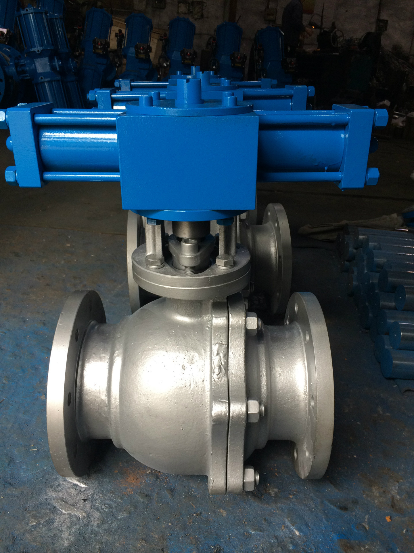 不锈钢铸钢高压液控液动浮动式硬密封法兰球阀Q741H-16C  DN15