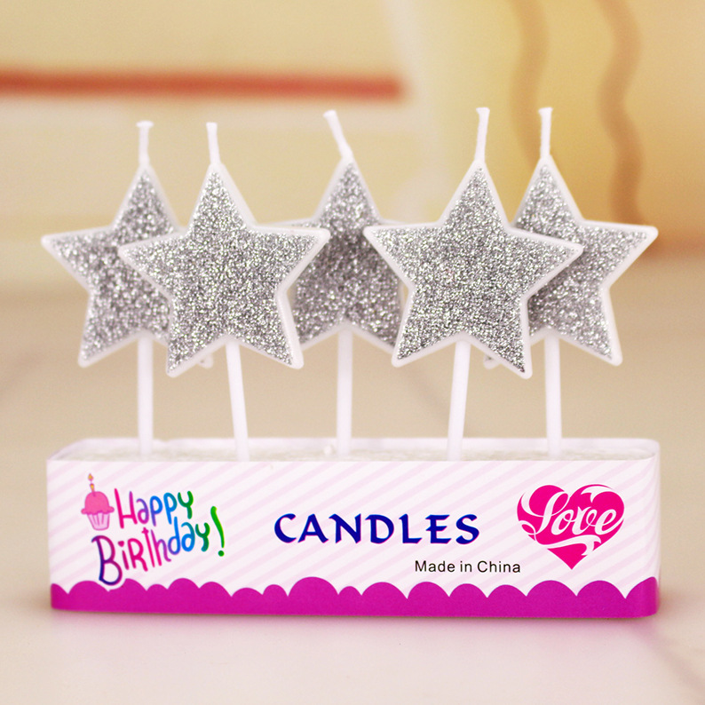 Oro Rosa bebé cumpleaños vela al por mayor letras inglesas niños adultos fiesta Ángel hornear pastel Vela decorativa