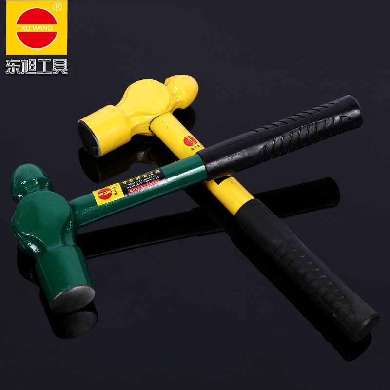 厂家批发包塑柄圆头锤 建筑家装木工锤 多规格防滑喷塑锤子批发