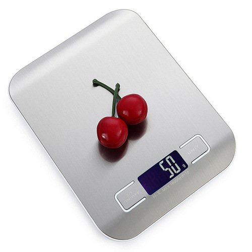 Factory direct sales quality assurance flat stainless steel food scale kitchen household scale electronic scale gram weight scale