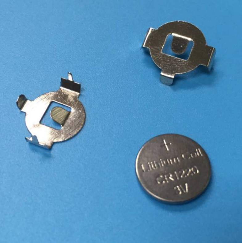 源头工厂生产ag3电池弹片 1220电池扣 正负极纽扣电池仓弹片