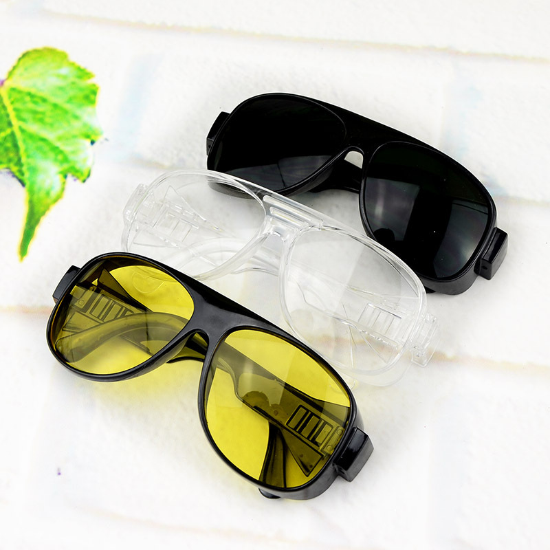 工作平光眼镜 防尘防沙防风镜挡风骑行防冲击劳保眼镜 保护目镜