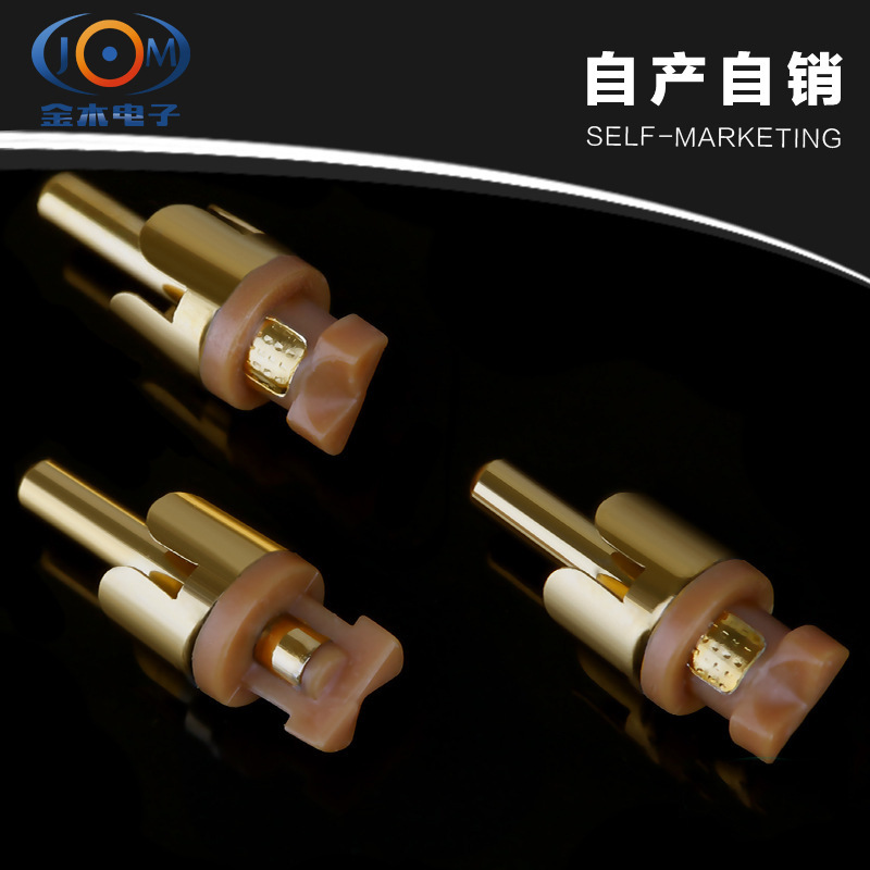 厂家直销rca镀金莲花头莲花插头公头音频视频音响高保真24K镀金