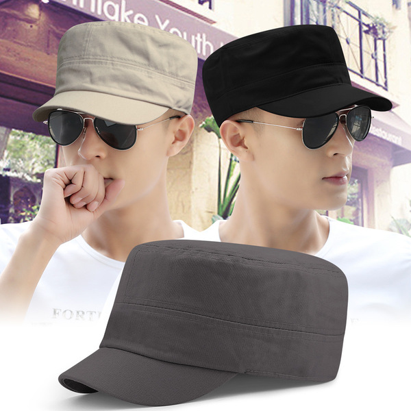 Full portable outdoor short eaves large size military hat men and…