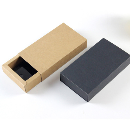 Kraft packaging carton tea box drawer box underwear socks packaging box carton color printing printed flower tea packaging box