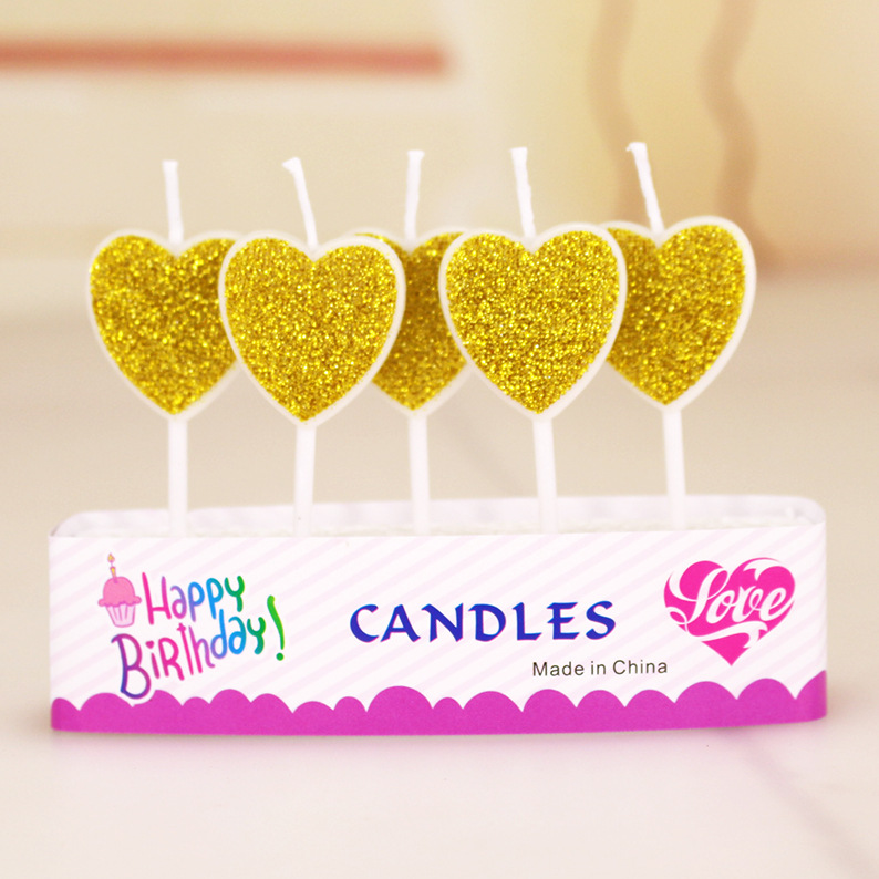 Oro Rosa bebé cumpleaños vela al por mayor letras inglesas niños adultos fiesta Ángel hornear pastel Vela decorativa