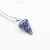 Fashionable accessory, agate crystal, pendant, necklace, simple and elegant design, wholesale