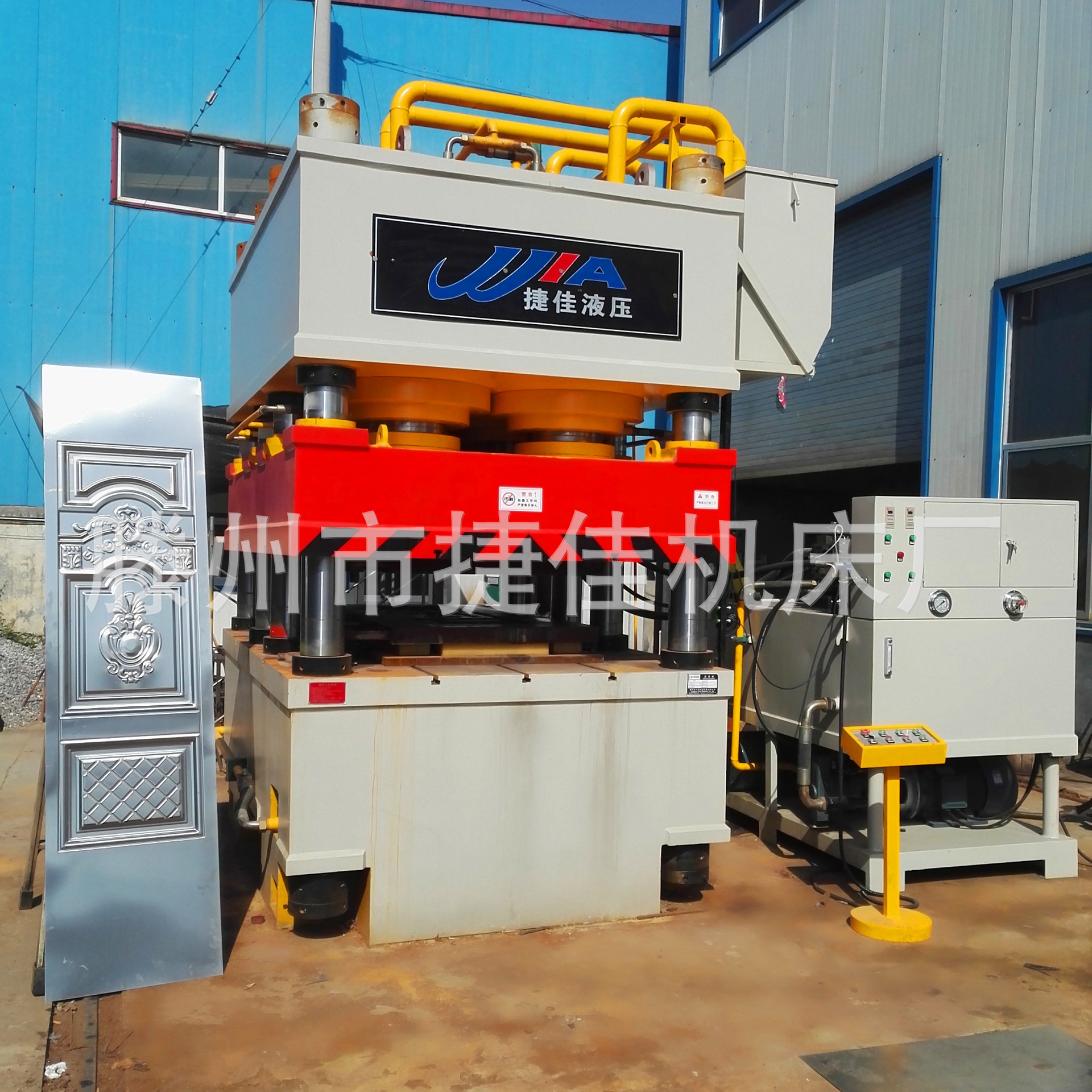 液压压花机 2500吨钢木门压花机 防盗门压花机 门板压花机-首位