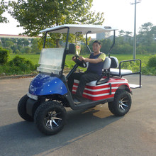 四轮燃油越野高尔夫球车 燃油观光车看房车保安巡逻车4人座代步车