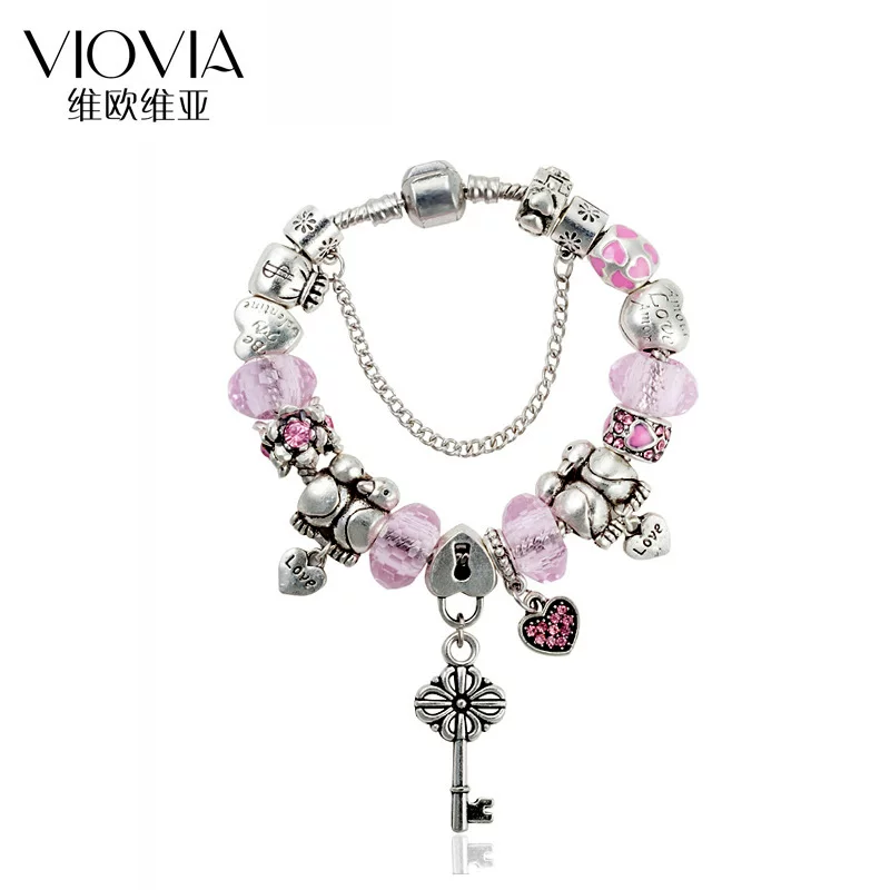 Фуксия подвеска, бисер bracelet, украшение, аксессуар, европейский стиль, оптовая
