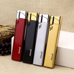 Aomai AM213 direct windproof lighter personalized creative metal inflatable lighter wholesale