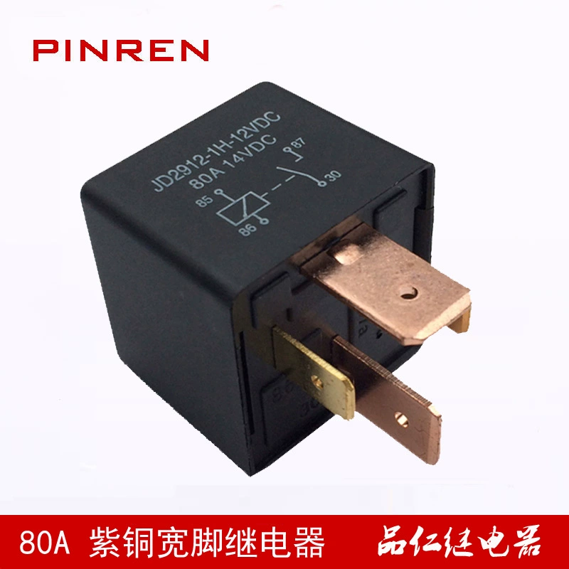 JD2912 80A широкое автомобильное реле для ног медное Большое широкое реле для ног 12VDC нормально открытое Другое