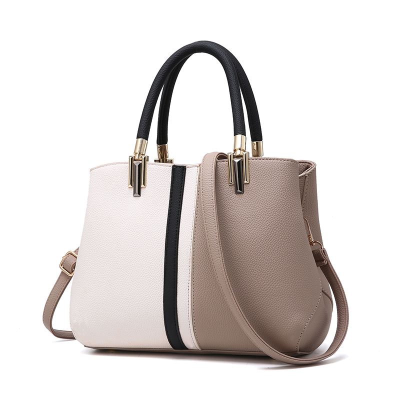Autumn New Fashion Handbag Large Capacity Contrast Color Single Shoulder Messenger Bag