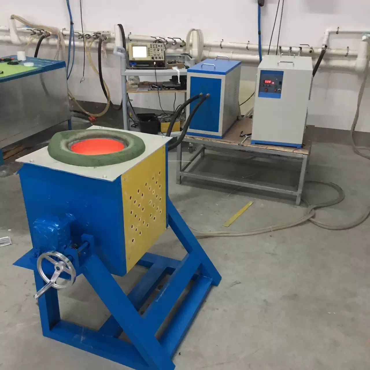 中频感应熔炼炉金银铜熔炼炉钢铝锌铅熔炼炉贵金属提炼提纯