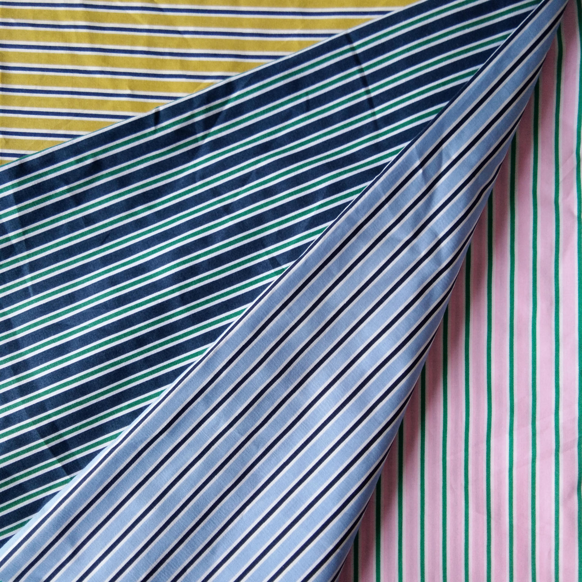 厂家直销 爆款全棉活性水印花型 金典条纹衬衫 连衣裙面料