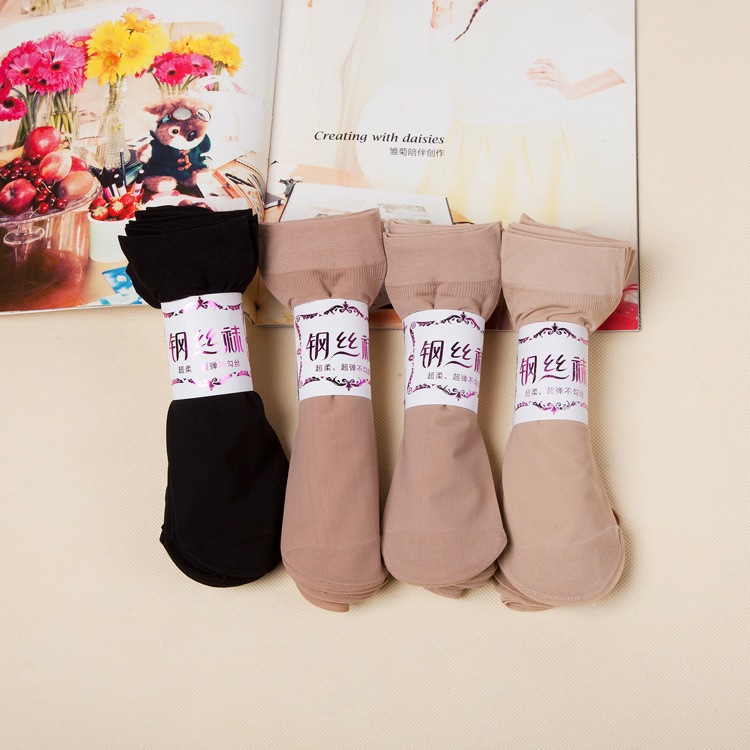 Spring and summer wire socks women's short stockings anti-hook pair socks women's stockings manufacturers wholesale Qian Ru Silk Love Spring and summer wire socks women's short stockings anti-hook pair socks women's stockings manufacturers wholesale Qian Ru Silk Love