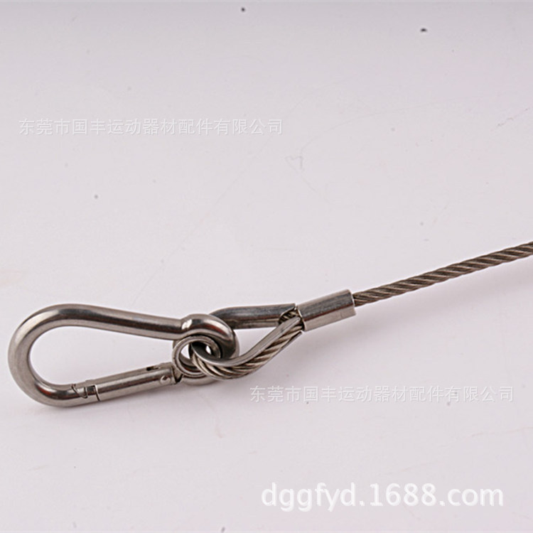 Montaña hebilla de alambre de acero hebilla de resorte de acero inoxidable seguro de seguridad hebilla de conexión hebilla hebilla de cadena de perro encapsulación de pegamento