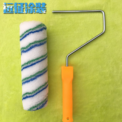 9寸热熔无死角耐溶剂滚筒刷油漆稀释剂地坪漆滚筒不易掉毛|ru