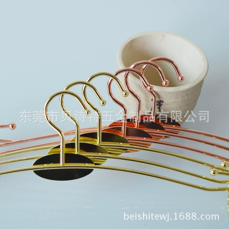 Pants, hanger, metal underwear, golden shoe last, wholesale, pink gold