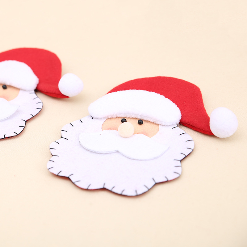 Hogar y jardín Haube Nuevos suministros navideños Juego de cuchillo y tenedor de Papá Noel Bolsa de vajilla navideña Regalo creativo navideño para el hogar_voghion.com