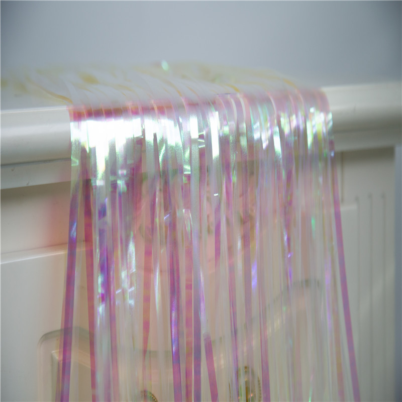 Transfronterizo 2M colorido lluvia seda cortina de la boda habitación decoración cumpleaños fiesta atmósfera Fondo pared diseño foto apoyos borla