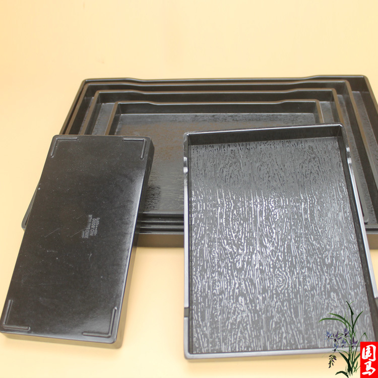 A5 bandeja del hotel rectangular de comedor plato de comida rápida engrosada al por mayor de porcelana de imitación de estilo europeo vajilla de melamina blanca